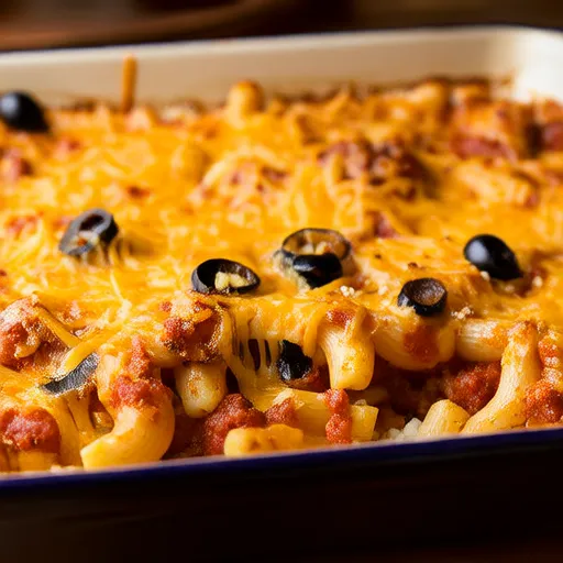 Ziti Assado de Três Queijos com Linguiça Italiana