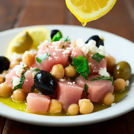 Salad Tuna dan Chickpea