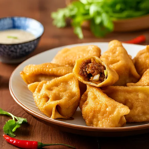 Grandma's Crispy Pork Wontons