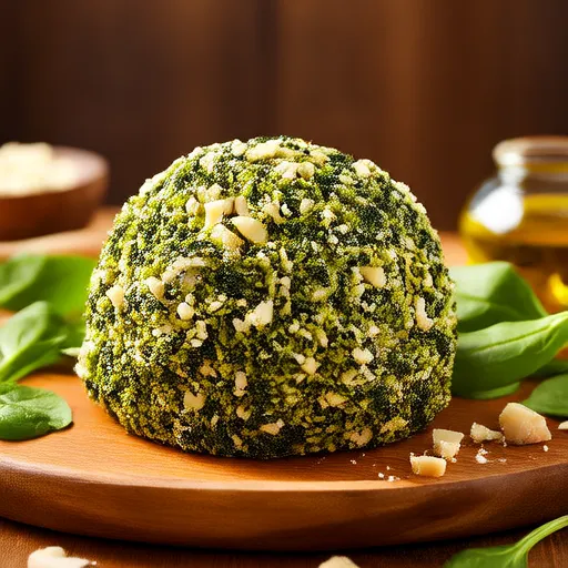 Palla di formaggio agli spinaci e Gorgonzola