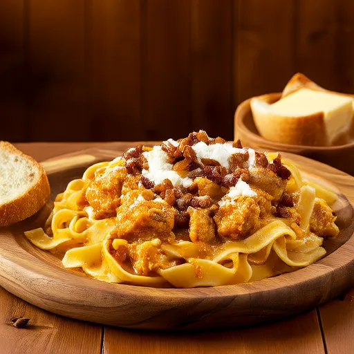 Fettuccine Alfredo con Pollo Affumicato