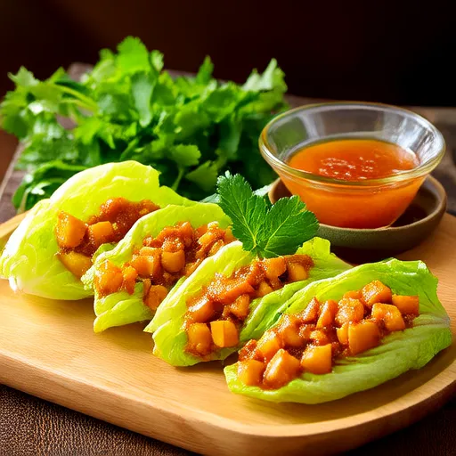Thai Lettuce Cups with Red Curry Potatoes