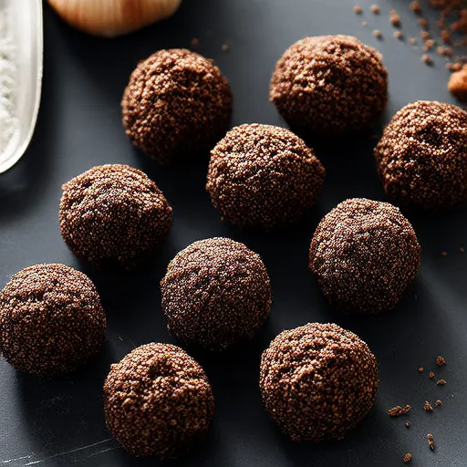 Bouchées protéinées au chocolat et ail noir