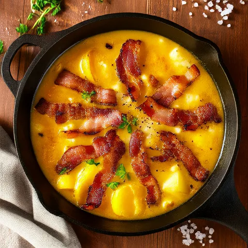 Zuppa di Patate con Formaggio Cremoso