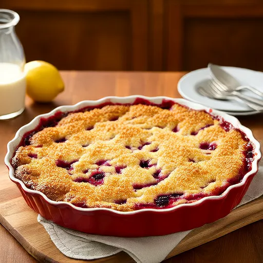 Passover Rhubarb Cobbler