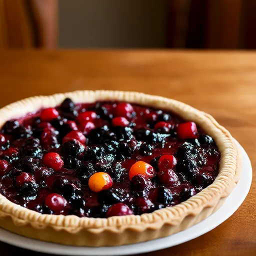 Cherry-Berry Pie with Whole Wheat Pie Crust
