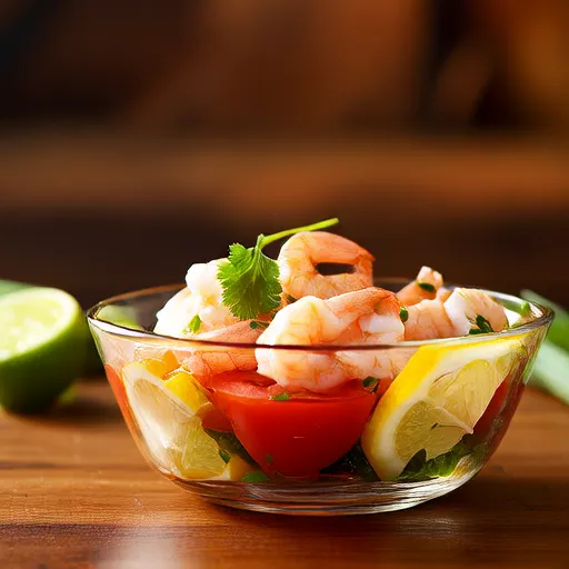 Ceviche de Camarão Estilo Baja