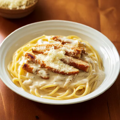 Fettuccine Alfredo con Pollo