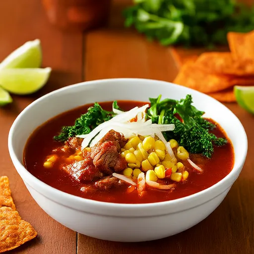 Pozole Rojo（墨西哥豬肉和鷹嘴豆湯）