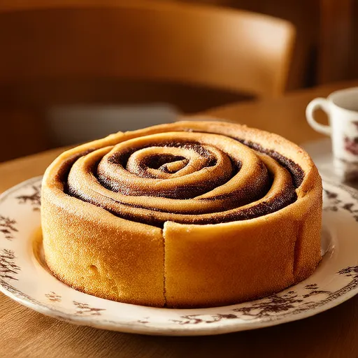 Bolo de Café com Swirl de Canela
