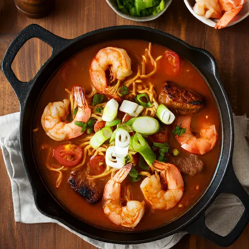 Gumbo de pato, salchicha y camarones del Chef John