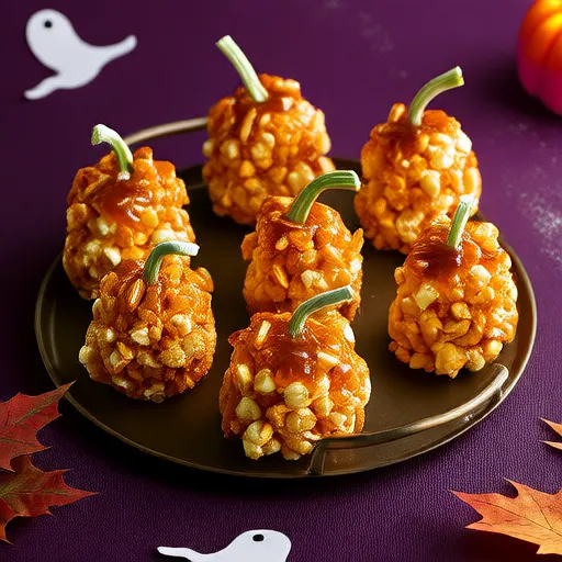 Zucche di Popcorn per Halloween