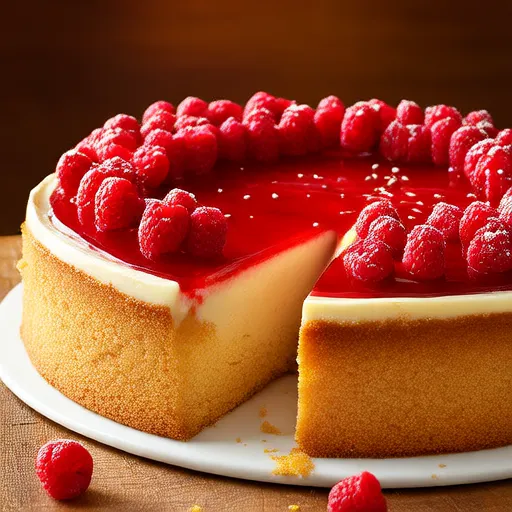 Bolo de Café com Cream Cheese e Framboesa