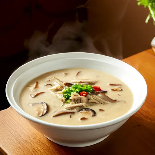 蘑菇鸡肉酸奶油汤