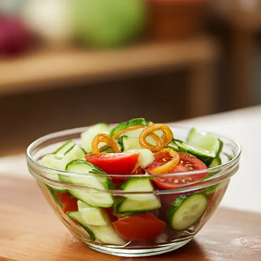 Salada de Pepino e Tomate
