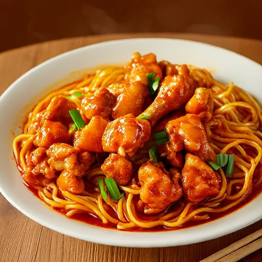 慢炖亚洲风味鸡肉捞面