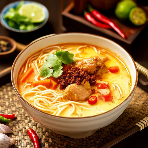 泰式鸡肉面汤