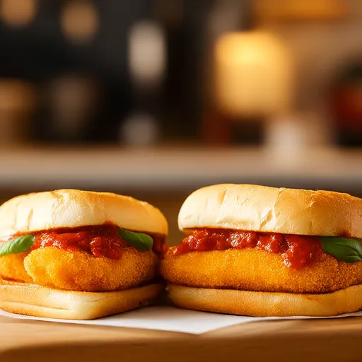 Bánh mì kẹp thịt gà Parm