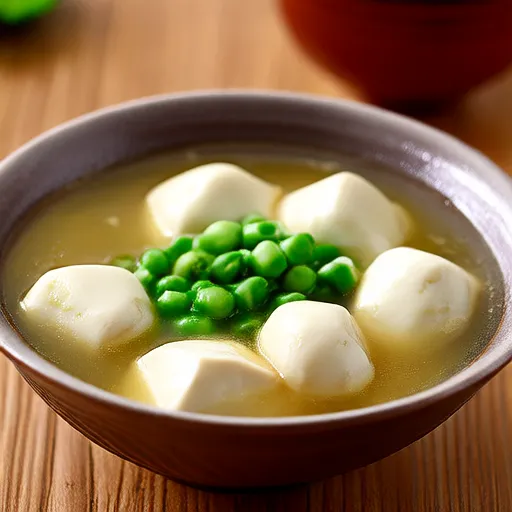 He Jia Tuan Yuan (Sopa de Bolinhas de Tofu para o Ano Novo Lunar Chinês)