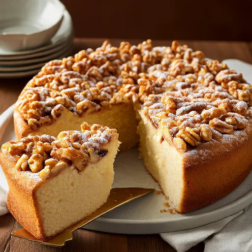 Gâteau à la crème sure et aux noix de pécan