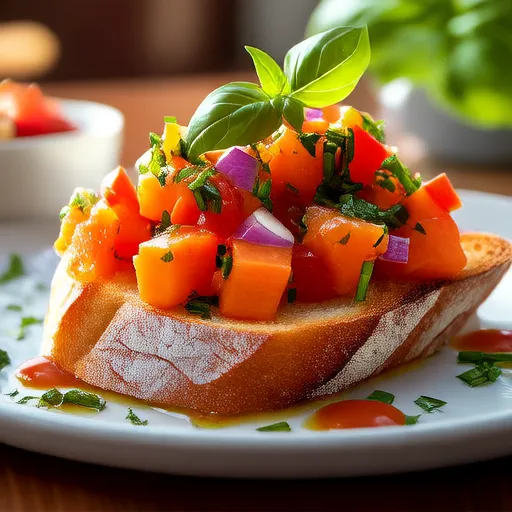 Bruschetta di Papaya