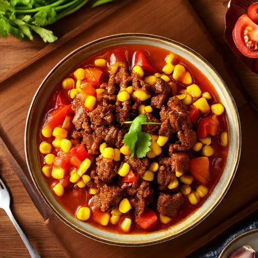Saporito e Speziato Macinato di Manzo e Succotash