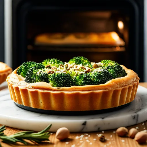 Bánh Quiche Đậu Hũ với Bông Cải Xanh