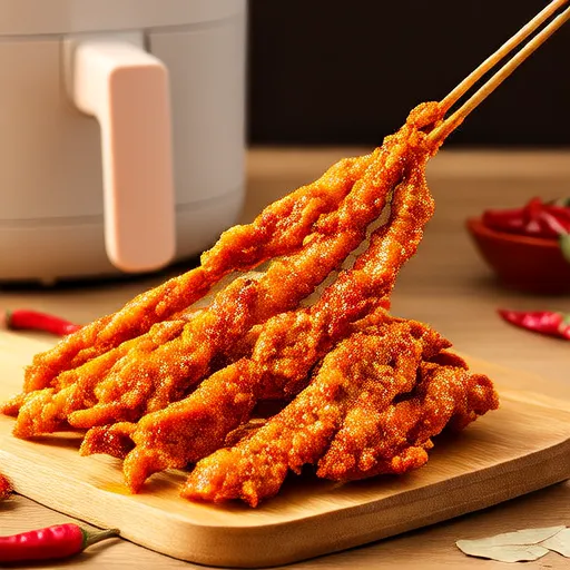 Spicy Chicken Jerky in the Air Fryer