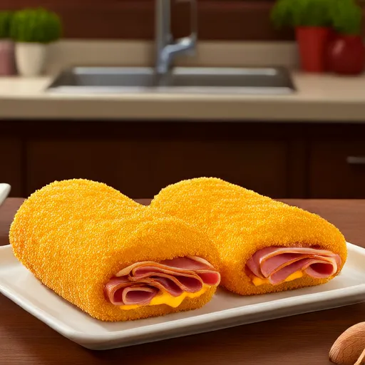 Envueltos de Jamón y Queso en Freidora de Aire
