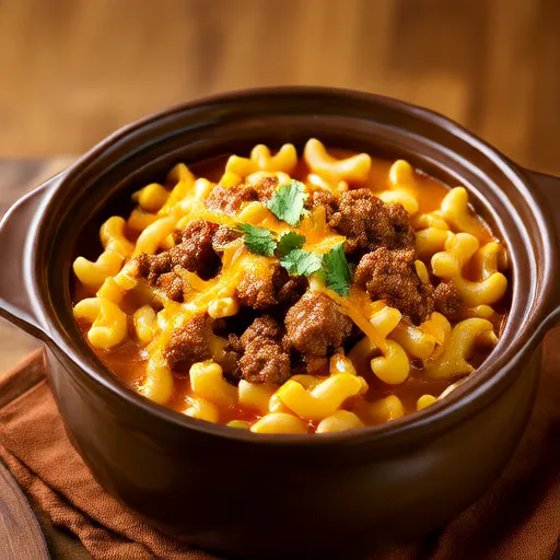 Chili Mac y Queso en Una Sola Olla
