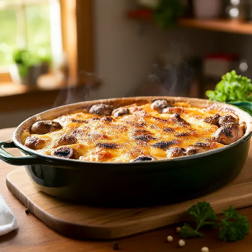 Cacerola de Champiñones Rellenos