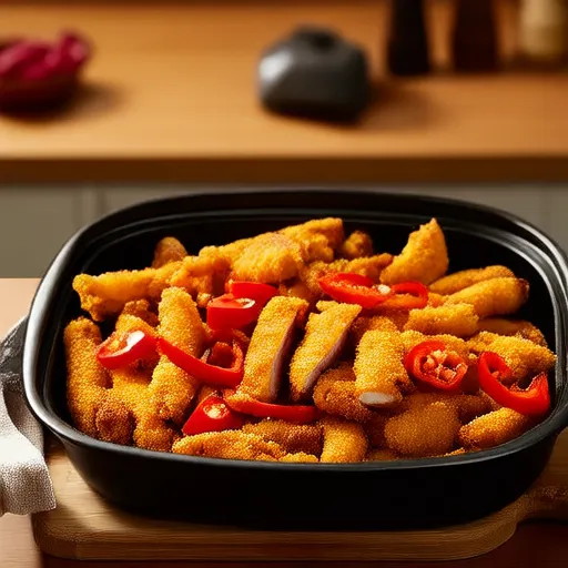 空气炸锅鸡肉卷饼