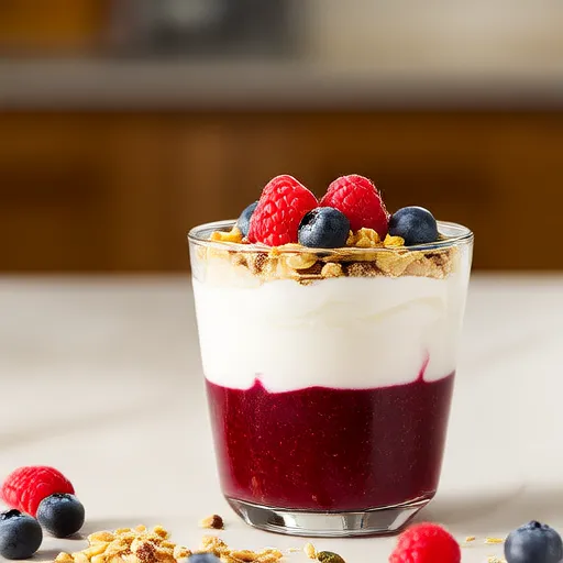 Parfaits de Iogurte Congelado Prontos Para Fazer