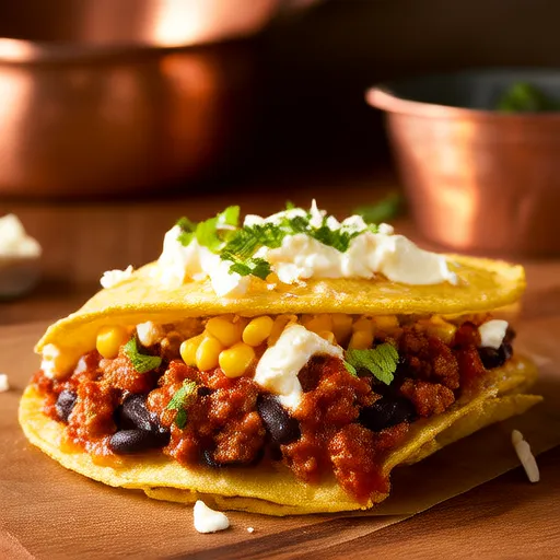 Quesadillas Cá Ngừ Đậu Đen Chua Cay