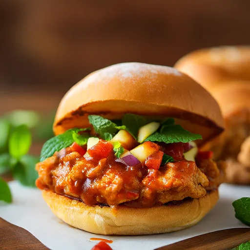 Apfel-Estragon-Turkey Sloppy Joes