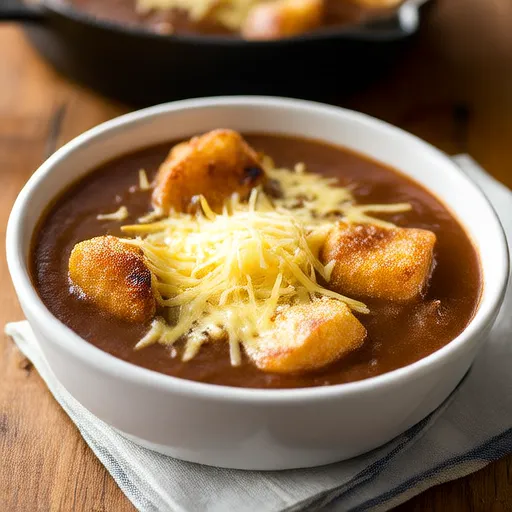 Sopa de Cebola Francesa Rica e Simples