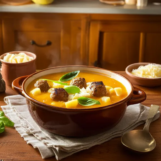 Súp Gnocchi, Rau Bina và Thịt Viên