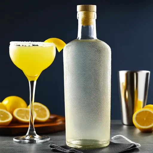 Grande fournée de Lemon Drop Martinis au congélateur