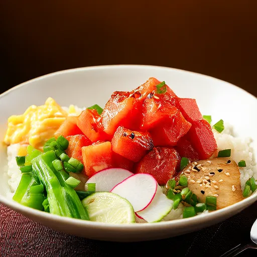 Bol de poke 'thon' à la pastèque