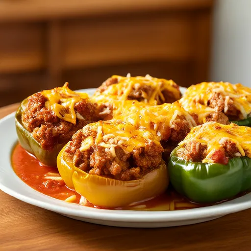 Sausage and Rice Stuffed Peppers