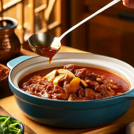 Chili piccante senza fagioli cotto lentamente