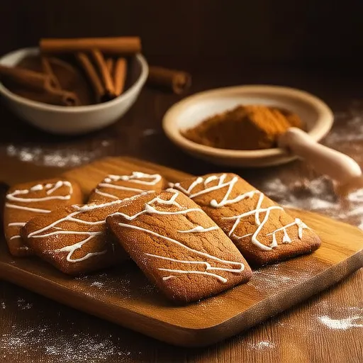 Pajitas de pan de jengibre