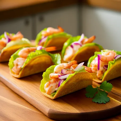 Cuộn Tortilla Tôm Cocktail