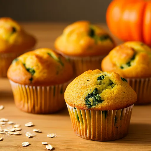 Pumpkin Spinach Toddler Muffins