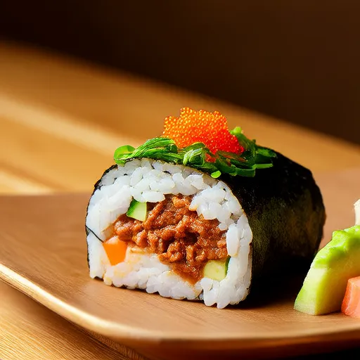 Rouleau de Sushi au Thon Épicé