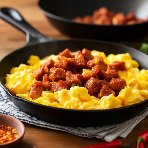 Uova strapazzate con chorizo