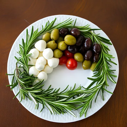 Festive Olive and Cheese Appetizer
