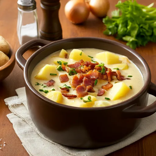 Sopa de Batata e Bacon na Panela de Pressão