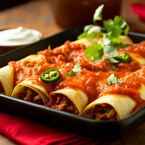 Enchiladas de Cerdo