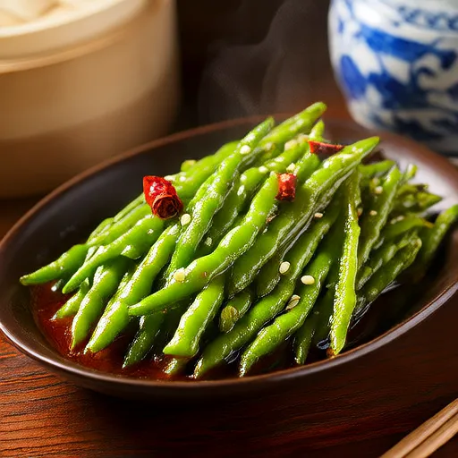 中式蒜香青豆